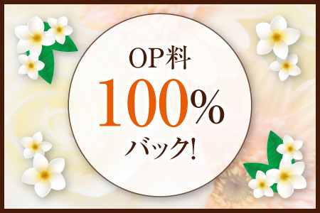 オプション料金全額バック！