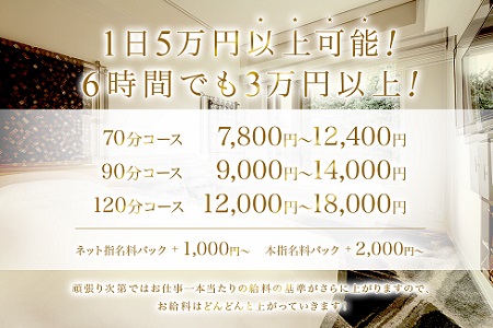 1日５万円以上可能！