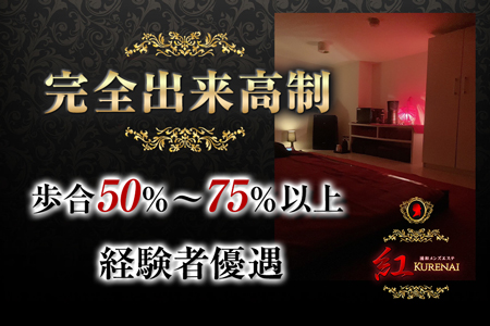 完全出来高制　歩合50％～７５％以上　経験者優遇
