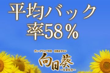 平均バック率58％です