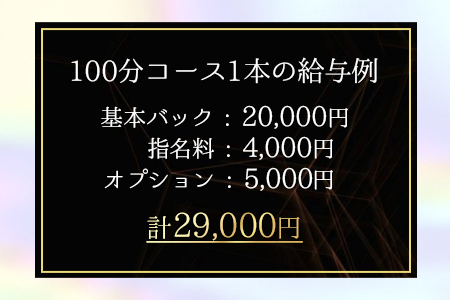 たった１本のお仕事でこんなに稼げます！